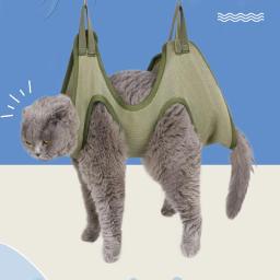 Gato grooming prego corte anti risco mordida fixo saco de contenção de aparamento de banho pet beleza rede pendurado suprimentos para animais de estimação conjunto - Image 1