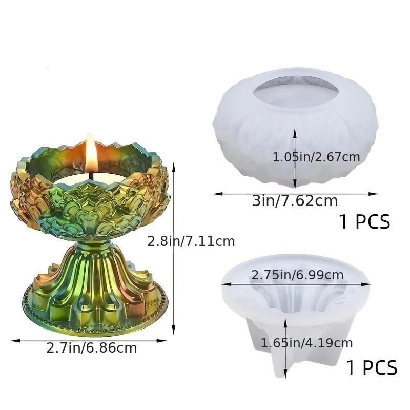 Moldes elegantes de silicone para castiçal DIY - artesanato personalizado, decoração durável para casamentos, festas - Image 1
