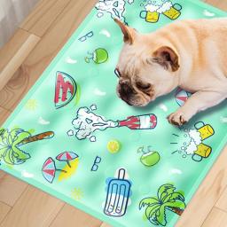 Esteira de resfriamento para cães pequenos e grandes, acessórios para animais, cobertor durável, sofá gato, almofada de gelo, cama fria - Image 3