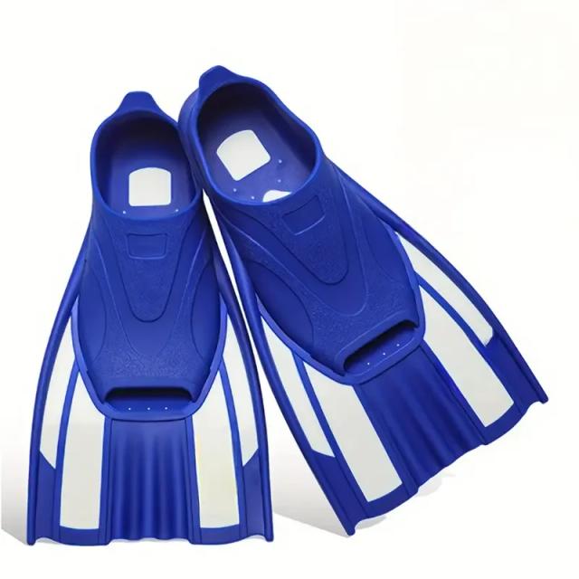 Barbatanas curtas para treinamento de natação, barbatanas curtas confortáveis e antiderrapantes ajustáveis de silicone para mergulho livre, esportes aquáticos, praia