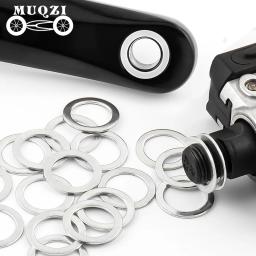 Muqzi 4 pçs arruelas pedal mtb bicicleta de estrada pedal espaçador acessórios para 9/16 pedal od 21mm id 15mm espessura 1mm - Image 1