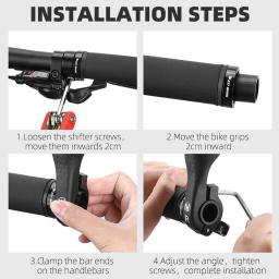 Projeto Fluorescente MTB Bicicleta Inner Bar Termina, Universal Acessórios De Ciclismo, Mountain Bike Grips, Ergonômico - Image 5