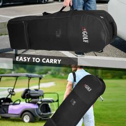 Bolsa de viagem de golfe macia de grande capacidade, prática bolsa de polia dobrável 600D, bolsa de armazenamento para tacos de golfe - Image 6
