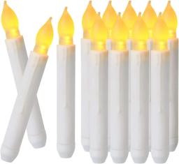 Velas LED sem chama para festa, decoração de aniversário, velas cônica para sala de aula, igreja, velas operadas por bateria, 6,9 in, 12 PCs - Image 6