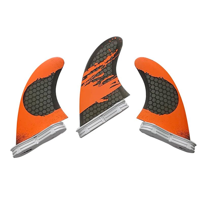UPSURF-Surf Fins para prancha de surf, FCS 2 Fins, Honeycomb, G3, G5, G7, Prancha de surf, Thruster, Kitesurf, Quilla Paddle, Fin, Sup Fins, 3 Pcs Set - Image 1