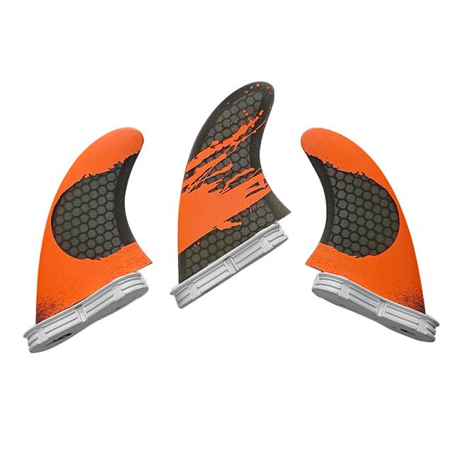 Fins UPSURF para Prancha de Surf - Conjunto de 3 Peças FCS 2 Honeycomb G3, G5 e G7 para Thruster, Kitesurf e SUP