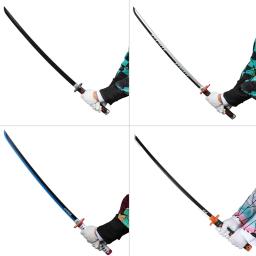 Katana, Máquina de Cosplay Anime, Espada Samurai Real, Rengoku Tanjiro, Variedade de Estilos, 104cm - Image 4