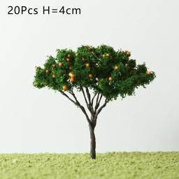 Micro árvores de paisagem para decoração, árvores modelo, trem, ferrovia, paisagem, diorama, árvore de escala, 7cm, modelo de construção, estrada, presente, 20pcs - Image 3