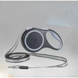 Trela grande retrátil para cães, corda reflexiva de nylon, pistas duráveis para animais, cães médios e grandes, 8m, 50kg - Image 2