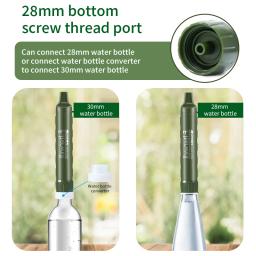 Filtro de água pura, purificador de palha, acessórios para beber ao ar livre pessoal, sobrevivência, caminhadas, viagens - Image 3