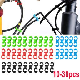 10-30 pçs clipes de linha cruzada da bicicleta montanha estrada cabo engrenagem freio rotativo estilo s clipes ciclismo peças reposição - Image 1