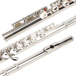 Miwayer-Flauta transversal profissional com caixa, 16 furos abertos fechados, tecla C, concerto instrumento musical, pano de limpeza, luva - Image 4