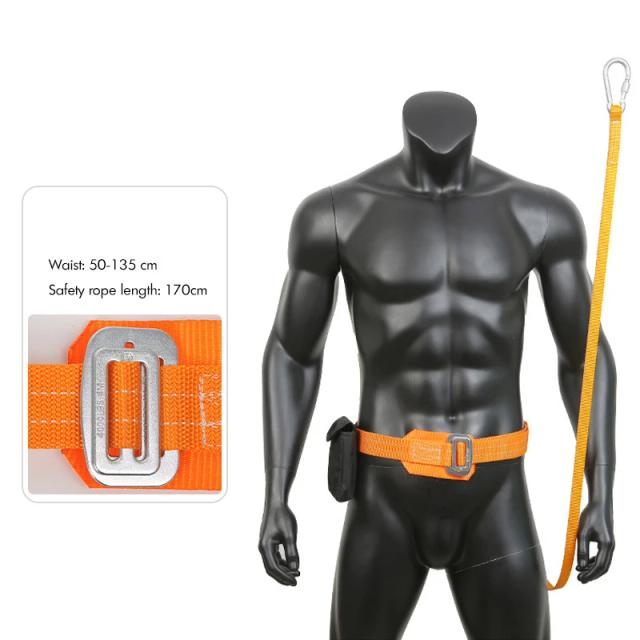 Cinto de Segurança Ajustável com Colhedor e Harness para Escalada em Árvore, Proteção Ideal para Posicionamento Corporal