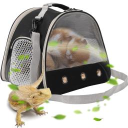 Portador portátil para cobaia, hamster claro, gaiola de transporte, réptil Travel Bag, pequeno animal de estimação, coelho, barbudo, dragão, ao ar livre - Image 1