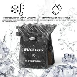Bucklos pastilhas de freio a disco de cerâmica para bicicleta mtb pastilha de freio hidráulico para shimano l05a k04s k05s pastilhas de freio de bicicleta de estrada e montanha - Image 4