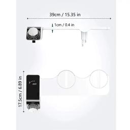 1 conjunto de bidê portátil para mulheres, acessório de vaso sanitário autolimpante com lavadora de spray não elétrica, acessórios higiênicos para banheiro - Image 6
