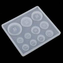 Molde De Silicone Artesanal Criativo, Buraco De Resina DIY, Botão Pingente, Molde de Arte Antiaderente, Ferramentas De Cozimento De Bolo, Acessórios - Image 5