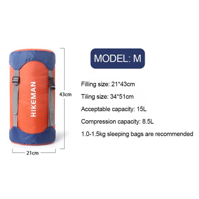 Saco de Armazenamento Waterproof Compressível para Dormir e Camping - Ultraleve e Disponível em Vários tamanhos (S/M/L/XL)