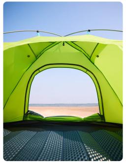 Naturehike-Tenda de Acampamento Série P Ultra Leve, 2 Pessoas Tenda, UPF 40 + UV Camada Única Tenda, portátil, Silicone, ao ar livre, impermeável - Image 5