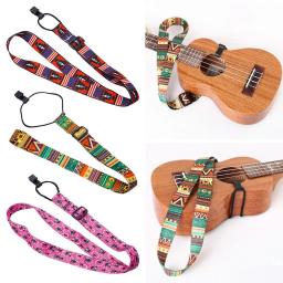 Ajustável poliéster guitarra cinta, estilo étnico, Ukulele Acessório - Image 3