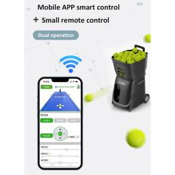 PUSUNPT-Máquina De Tênis, Inteligente, Pequena e Ultra Leve, Treinador Multijogador Único, Servidor De Bola Automático, Aplicativo e Controle Remoto, PUSUNPT - Image 3