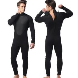 Fato de mergulho em neoprene masculino, fato 3mm, natação, surf, mergulho, caiaque, roupas esportivas, roupa molhada, 1 peça, novo - Image 4