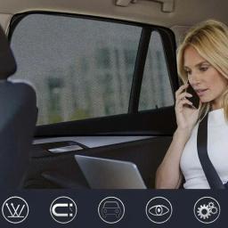 Magnetic Car Sun Shade, Proteção UV, Cortina de carro, Janela Sunshade, Side Window Film, Mesh Visor, Verão - Image 5