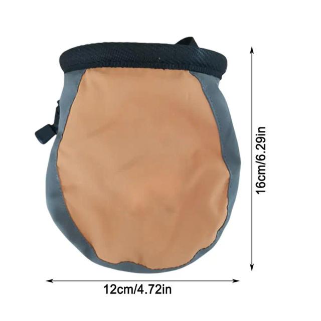 Saco de Giz com Cordão Ajustável para Escalada, Halterofilismo, Bouldering e Magnésia