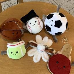 Travesseiro de brinquedo macio para crianças, Cute Simulation Ball Series, tênis, beisebol, rugby, basquete, futebol, badminton, presentes bonitos, decoração do quarto - Image 2