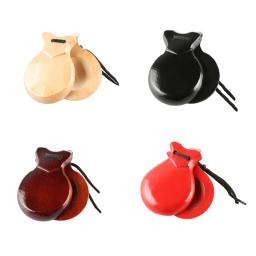 Tradicional espanhol flamenco rodízios com corda, percussão de madeira mão, instrumento musical para iniciantes, 2 pcs - Image 2