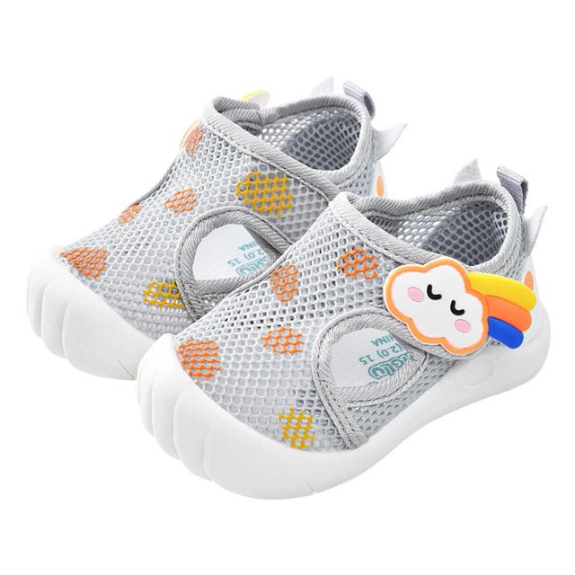 Sapatos Bebê Malha Respirável Antiderrapante Primavera Verão 1 Par