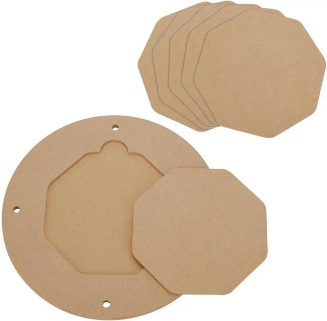 Morcego para Roda de Cerâmica 12" - Placa de Cunha Portátil com 6 Almofadas Hexagonais