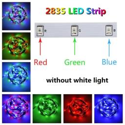 Flexível RGB LED Strip Lights para decoração de festa, fita fita, controle remoto, casa, computador, PC, luz de fundo, 60 LEDs, 24-Key, 2835, 5V - Image 5