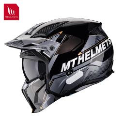 Mt streetfighter sv capacetes de motocross, meia face, engrenagens off-road, queixo removível, 3 presentes, quatro estações, mt casque moto - Image 5