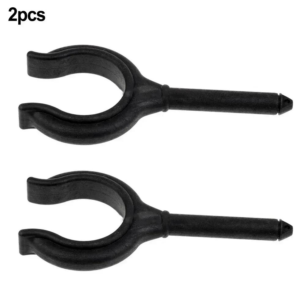 2 pçs barco remo bloqueio de plástico para caiaque canoa barco marinho bote remo bloqueio rowlock chifre montagem lateral - Image 1