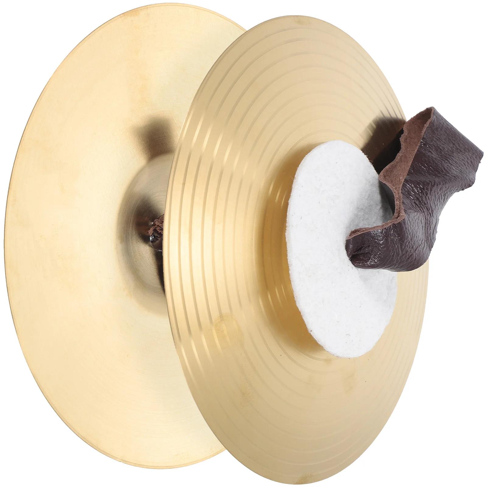 Pequena liga mão pratos para desempenho, percussão banda, instrumento musical, 1 par - Image 1