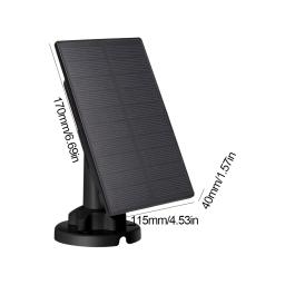 Carregador de painel solar para câmera de caça, alimentador de veados, bateria incorporada 5000mAh, câmera de trilha, 3W, 12V, 6V - Image 6