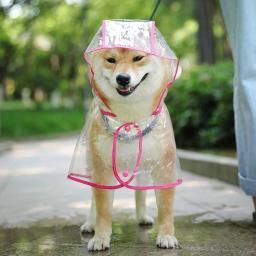 Impermeável transparente para cães, roupas para animais, casaco impermeável, jaqueta PU, poncho, capa para cães pequenos e médios, impermeável para cachorros, moda - Image 1
