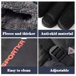 Luvas impermeáveis unisex de ciclismo, antiderrapante, esportes ao ar livre, esqui, luvas quentes para motocicletas, equipamento moto, acessórios de inverno - Image 4