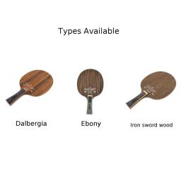 Raquete de tênis de mesa placa inferior 5 camadas lâmina pong paddle alça longa ébano dalbergia tênis de mesa lâmina bat - Image 6