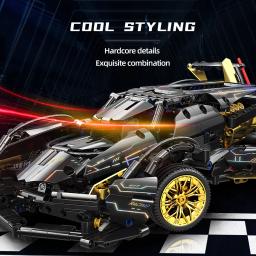 Super Sports Car Building Blocks Set, 1:14 Scale Car Model, Kits de construção de carros de corrida para adultos e jovens - Image 3