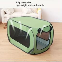 Canil portátil dobrável para cães e gatos, Interior e Exterior, Assento de carro, Viagem fácil de configurar e armazenar - Image 5