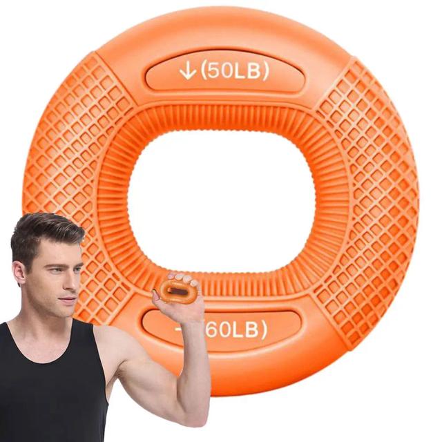 Anel de Pinça de Dedo de Silicone Fortalecedor de Mão e Pulso 5 Unidades