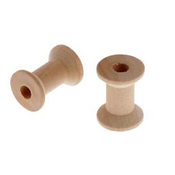 Carretéis De Linha De Costura De Madeira Natural, Ferramentas De Bobinas Vazias, Artesanato De Roupas DIY, Acessórios Novos e Quentes, 28x21mm, 10 PCs - Image 5