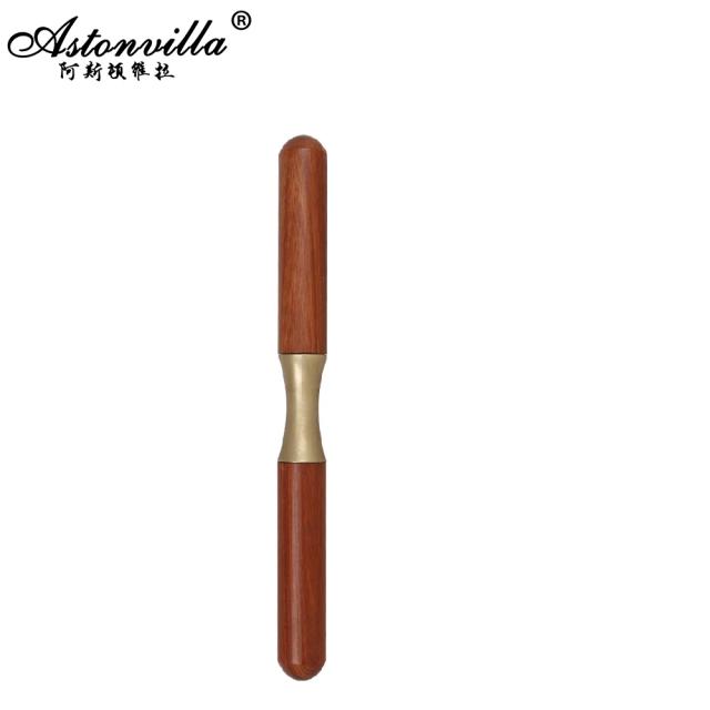 Rolo de Pressão com Cabo de Madeira para Instrumentos de Sopro em Latão - Acessórios e Ferramentas de Reparo para Trompete, Trombone e Saxophone