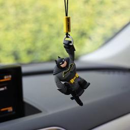 Batman superman homem-aranha homem de ferro personalidade figura espelho retrovisor do carro ornamento criativo boneca modelo ornamento decoração do carro - Image 1