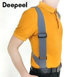 1pc 5cm * 120cm adulto masculino elástico largo cintas suspensórios dos homens ajustável x tipo cinta masculino jockstrap esporte trabalho suspender - Image 6