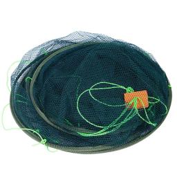Portátil dobrável rede de pesca mão net com alça de corda de pesca para a captura de peixes camarão caranguejos lagosta acessórios de pesca - Image 2