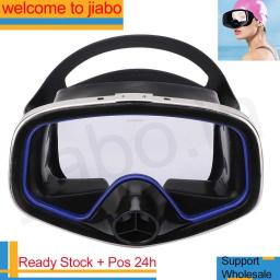 Máscara de mergulho profissional para adultos, óculos de natação, anti-fog, meio snorkel, equipamento snorkeling - Image 2