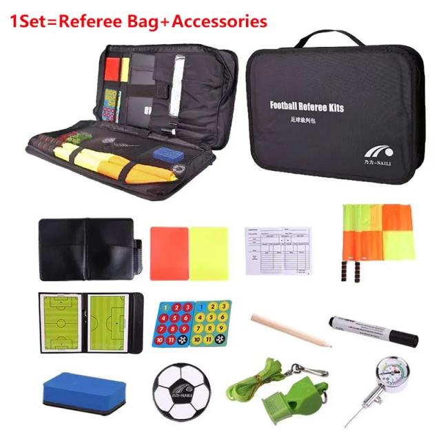 Kit Completo para Árbitros de Futebol: Cartões Vermelho e Amarelo, Moeda e Apito para Treinos Profissionais
